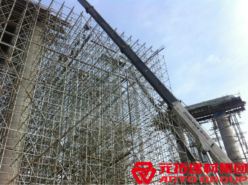 盤扣腳手架是什么材料，盤扣架多少米一噸？