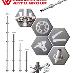 生產(chǎn)供應(yīng)盤(pán)扣腳手架鍍鋅立桿橫桿斜拉桿